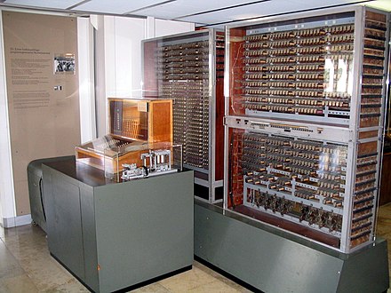 Replica of Zuse's Z3, the first fully automatic, digital (electromechanical) computer