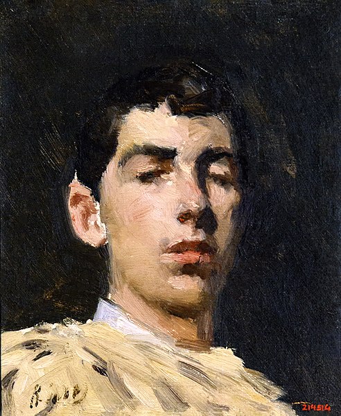 File:(Barcelona) Autoretrat - Ramon Casas 1882 - Museu Nacional d'Art de Catalunya.jpg