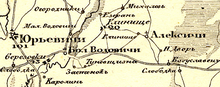 Глинище на карте Ф. Ф. Шуберта 1826—1840 гг.