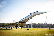 Памятник самолету Ту-144 в Жуковском