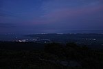 白雲台付近から両津湾方面の夜景