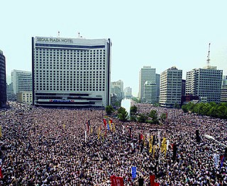 <span class="mw-page-title-main">June Democratic Struggle</span> 1987 successful pro-democracy movement in South Korea