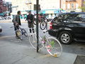 This photo is of Wikis Take Manhattan goal code R16, Ghost bike.