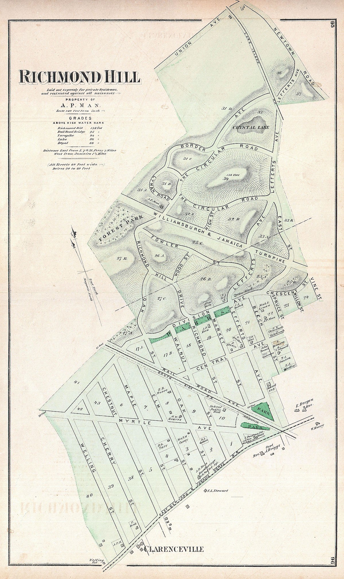 map of richmond hill File 1873 Beers Map Of Richmond Hill Queens New York City map of richmond hill