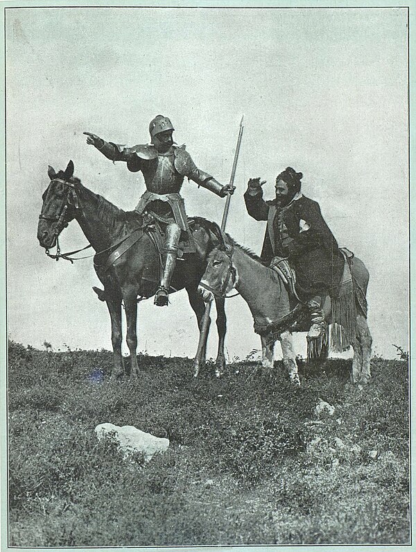 Sancho Panza, a squire, can be regarded as a sidekick to Don Quixote in Cervantes' famed fictional work.