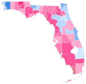 1916 Florida gubernur hasil pemilihan peta oleh county.svg