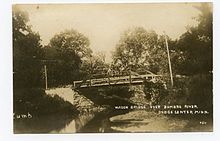 Bridge over Zumbro River in Dodge Center - 1917 1917.Zumbro.jpg