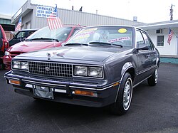 1982 Cadillac Cimarron, front left.jpg