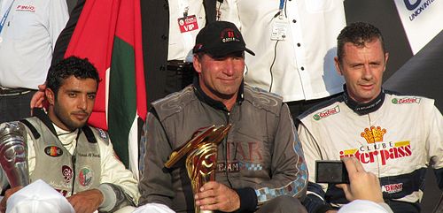 Jay Price (centre, pictured in 2009) won the 2008 world title with 105 points. 2009 Abu Dhabi F1 Powerboat 2nd Race.JPG