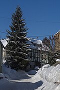 Residential house with extension