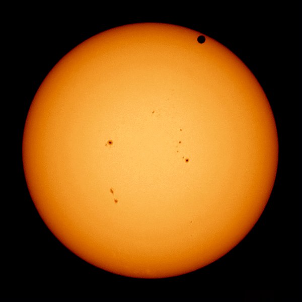 Transit of Venus as seen from Earth, 2012