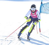 Anja Oplotnik beim Mixed-Parallelslalom