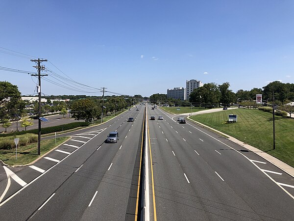 Route 38 in Cherry Hill looking east