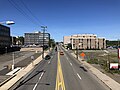 File:2021-09-19 14 25 17 View north along Bergen County Route 503 (River Street) from the overpass for the rail line between Mercer Street and Midtown Bridge Approach in Hackensack, Bergen County, New Jersey.jpg