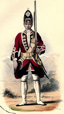 Uniform of the 21st Regiment of Foot in 1742 21 Foot uniform, 1742.jpg