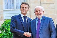 22.06.2023 - Jantar oferecido pelo Presidente da Republica Francesa, Emmanuel Macron, e pela Senhora Brigitte Macron (52994409004).jpg