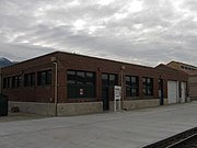 The former Trainmen's Building, the second restoration shop