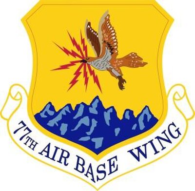 Former emblem as the 77th Air Base Wing