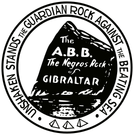 Logo of the ABB, featuring the Rock of Gibraltar ABB Rock of Gibraltar.svg