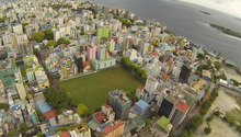 drone shot of Henveiru stadium