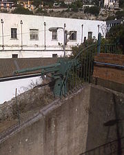 A QF 6 pounder gun hotchkiss at parsons lodge,Gibraltar