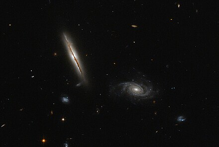 Spiral galaxy LO95 0313-192 is located about one billion light-years away and has a spiral shape similar to that of the Milky Way.[6]