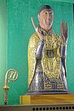 Abbey of St Césaire (Maurs) -Reliquary and crosier.jpg