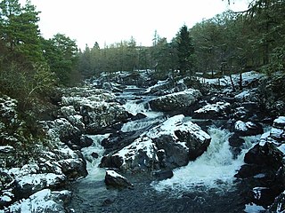 <span class="mw-page-title-main">Achness Falls</span> Waterfall on the River Cassley in Sutherland, Scotland