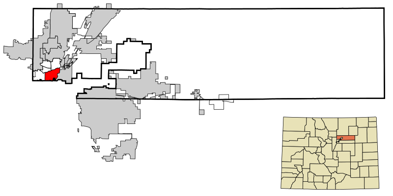 File:Adams County Colorado Incorporated and Unincorporated areas North Washington Highlighted.svg