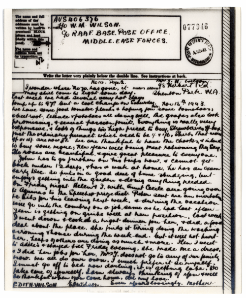 Airgraph 1943-11-15 Edith to Murray (letter 14 p2).png