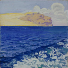 Cape Guardafui as painted by Akseli Gallen-Kallela in 1909 on his ship voyage to Kenya