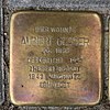 Albert Glaser - Grindelberg 77 (Hamburg -Harvestehude). Stolperstein.nnw.jpg