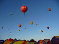 balloons in air and on ground