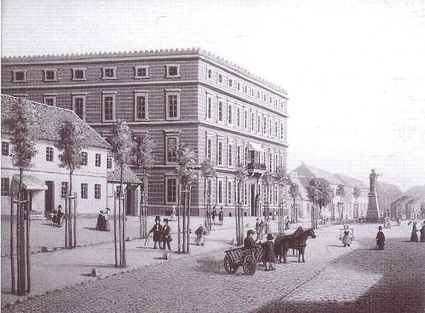 The old town hall, 1844