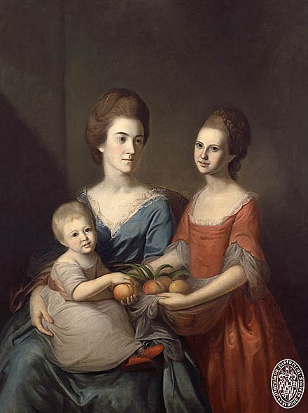Anne Baldwin Chase and her daughters Anne and Matilda Chase