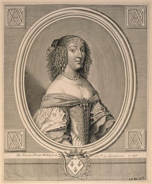 Mademoiselle in 1652 by Gilbert de Seve