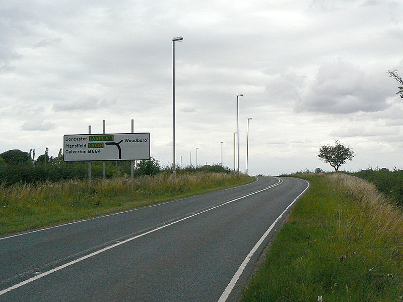 File:Approach to Woodborough turn - geograph.org.uk - 2568523.jpg