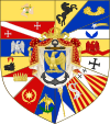 Arms of Joaquim Murat as king of Naples Arms of Joaquim Murat as king of Naples.svg