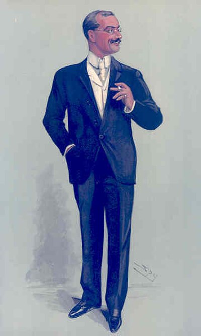Pearson caricatured by Spy for Vanity Fair, 1904