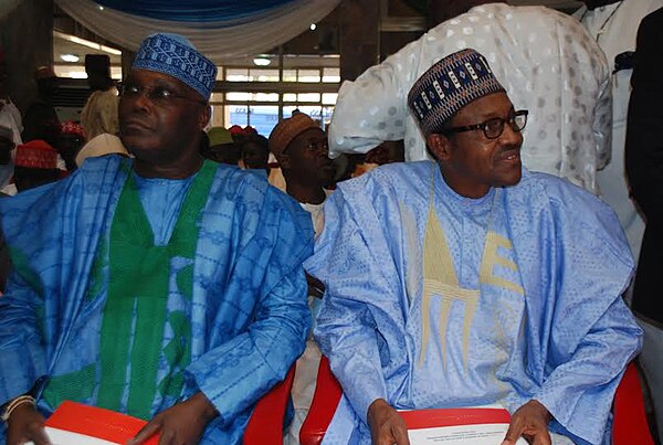 Abubakar with Muhammadu Buhari.