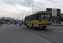 One of the college buses belonging to Dr. BVR Institute of Technology BVRIT Bus.jpg
