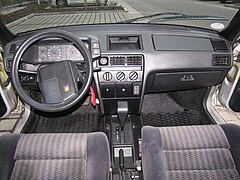 "סיטרואן BX" דגם "GTi" - מבט לתא הנהג