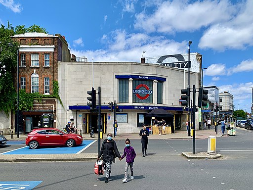 Balham tube station western bldg 2020