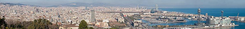 Barcelona Cityscape Panorama - Jan 2007.jpg