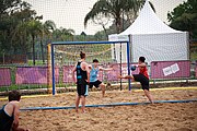 Deutsch: Beachhandball bei den Olympischen Jugendspielen 2018; Tag 6, 12. Oktober 2018; Jungen, Platzierungssspiel Ränge 9-10 – Chinese Taipei (Taiwan)-Uruguay 2:1 English: Beach handball at the 2018 Summer Youth Olympics at 12 October 2018 – Boy's Placement Match 9-10 – Chinese Taipei (Taiwan)-Uruguay 2:1