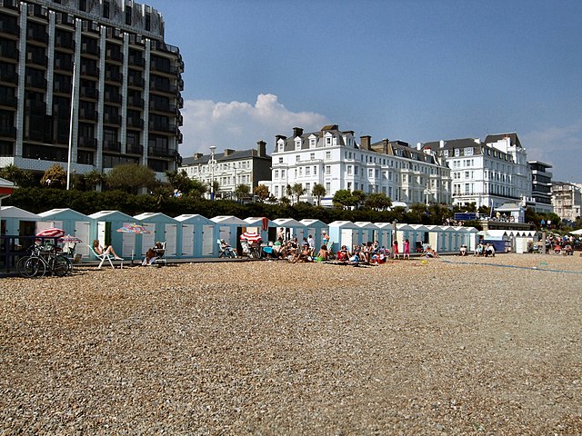 Image: Beach huts   Eastbourne   geograph.org.uk   2375843