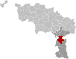 Beaumont Hainaut Belgium Map.svg