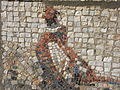 Mosaic on the wall of the zoo of Belgrade.