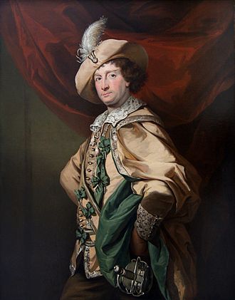 A portrait of Henry Woodward (1714-1777) portraying Petruchio (by Benjamin van der Gucht Benjamin van der Gucht, Henry Woodward as Petruchio (1773-1774, Yale Center for British Art).jpg