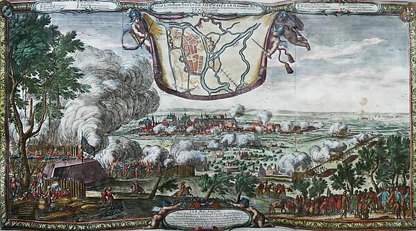 Siege of Brest by E. Dahlbergh, 1657